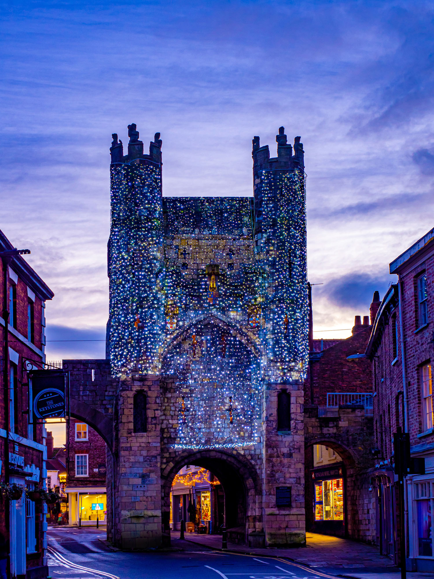 Enhanced contrast and sharpness can make lights pop.