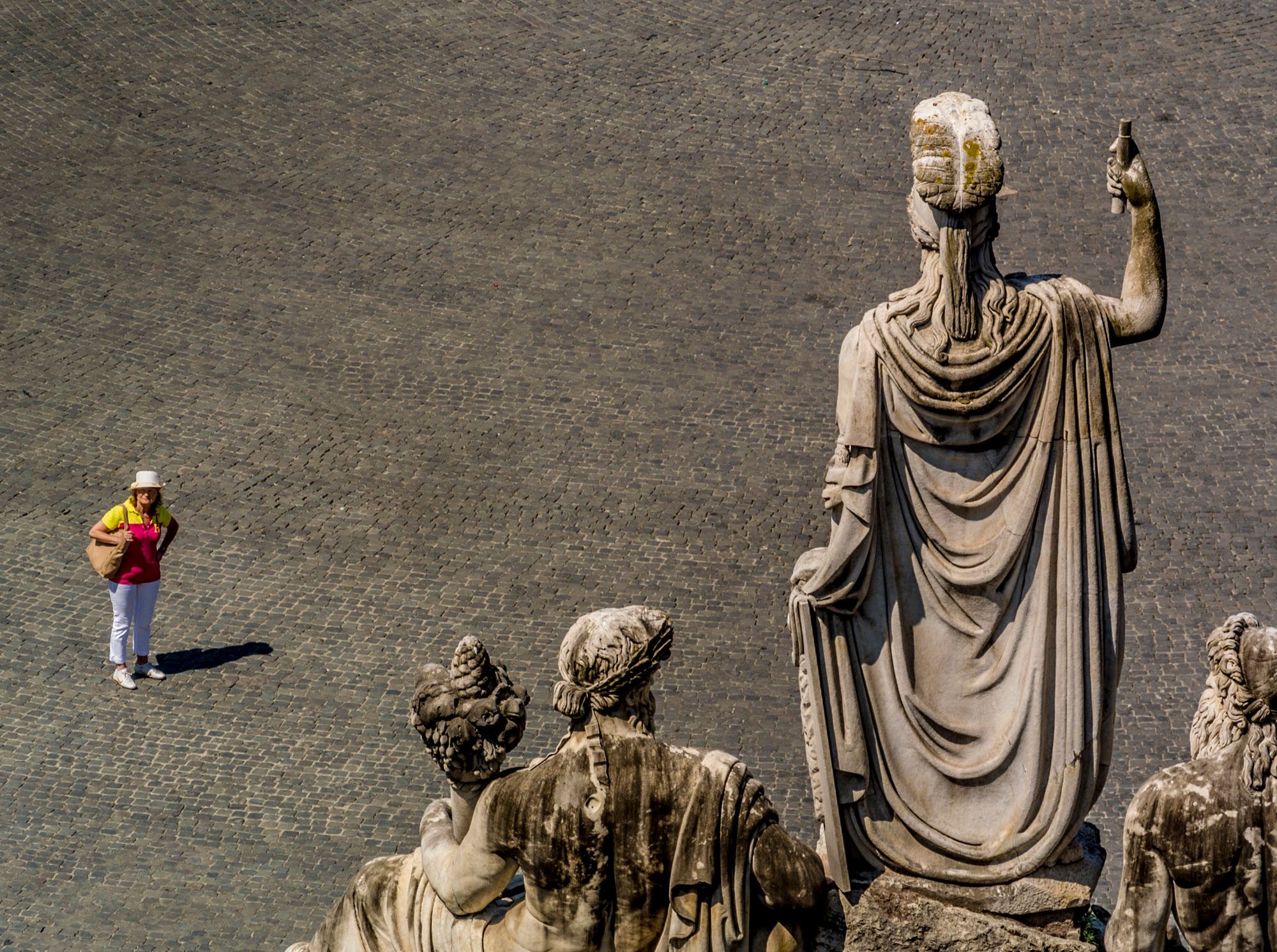 Demonstrating how a human element gives scale to a photograph.